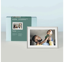 Aura Carver digitaler Bilderrahmen mit Verpackung