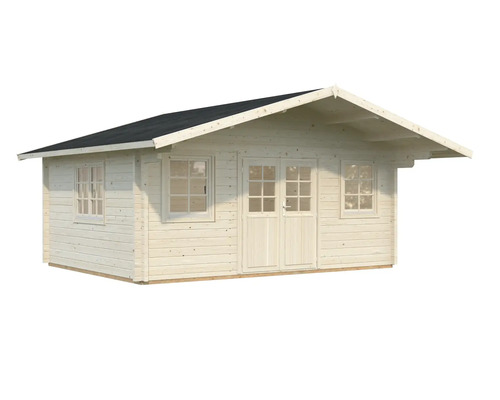 Gartenhaus aus Holz mit Doppeltür und Fenstern