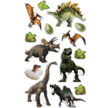 Aufkleber mit verschiedenen Dinosaurier Motiven