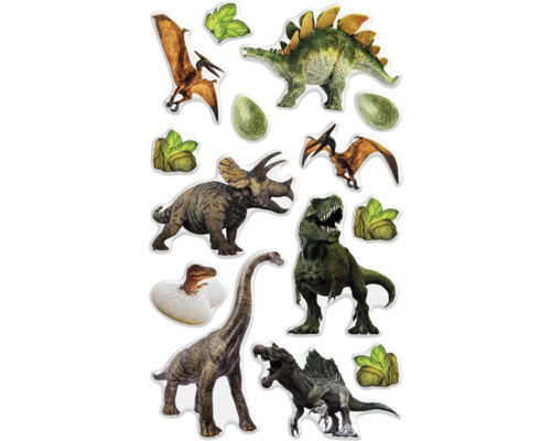 Aufkleber mit verschiedenen Dinosaurier Motiven