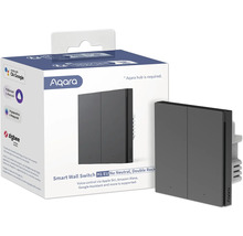 Aqara Smart Wall Switch H1 EU ohne Neutralleiter, Doppelwippe, in der Verpackung und einzeln