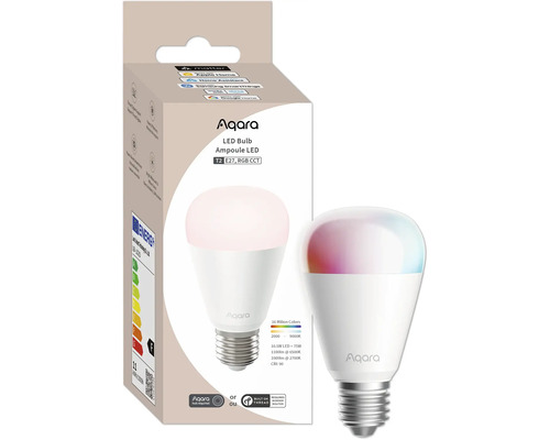 Aqara LED Lampe mit E27 Fassung und RGB CCT Farbwiedergabe, inklusive Verpackung