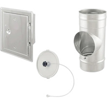 Schornsteinrevisionsklappe, Reinigungsdeckel und T-Stück für Rauchrohr