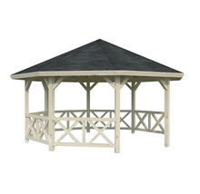 Holzpavillon mit Dach