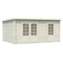 Holzgartenhaus mit Doppeltür und Einzeltür