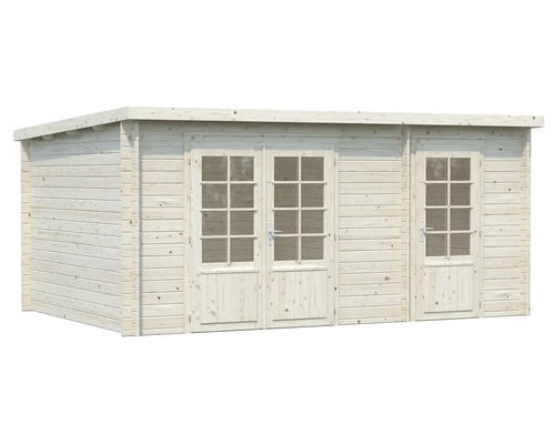 Holzgartenhaus mit Doppeltür und Einzeltür