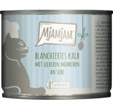 Mjamjam Katzenfutter blanchiertes Kalb mit Möhrchen in Dose