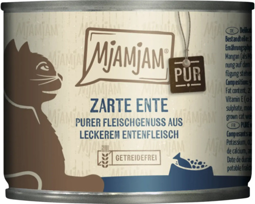 Mjamjam Katzenfutter Zarte Ente in Dose