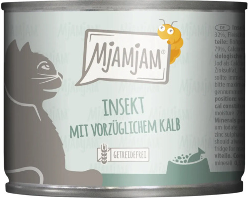 Mjamjam Katzenfutter mit Insekt und Kalb