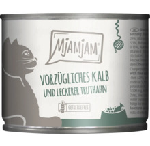 Mjamjam Katzenfutter mit Kalb und Truthahn in einer Dose