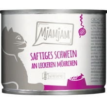 Mjamjam Katzenfutter Saftiges Schwein mit leckeren Möhrchen
