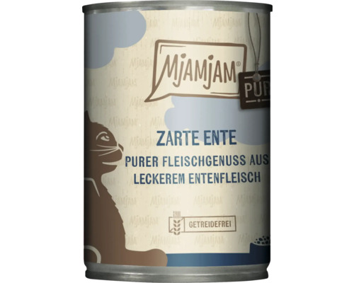 Mjamjam Katzenfutter Zarte Ente im Konservendose