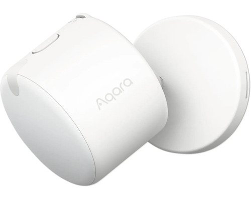 Aqara Präsenzsensor in Weiß für Smart Home Anwendungen mit verstellbarer Wandhalterung.