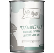 Mjamjam Katzenfutter mit Kalb, Truthahn und Möhrchen in Dose