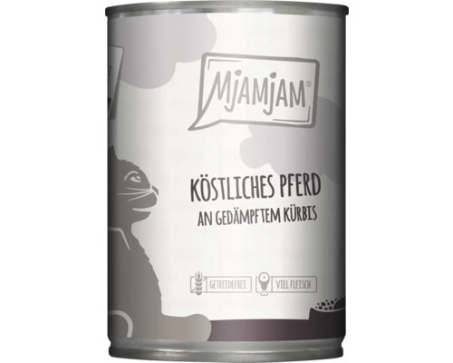 Mjamjam Katzenfutter mit Pferd und Kürbis in Dose