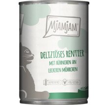 Mjamjam Deliziöses Rentier Katzenfutter Dose mit Huhn und Möhren