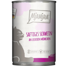 Mjamjam Katzenfutter Saftiges Schwein an leckeren Möhrchen in Dose
