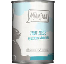 Mjamjam Katzenfutter Zarte Ziege an leckeren Möhrchen in Konservendose