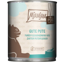 Mjamjam Katzenfutter Gute Pute, reiner Fleischgenuss aus zartem Putenfleisch in einer Dose
