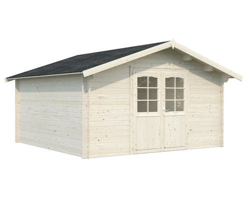 Gartenschuppen aus Holz mit Doppeltür und Dach