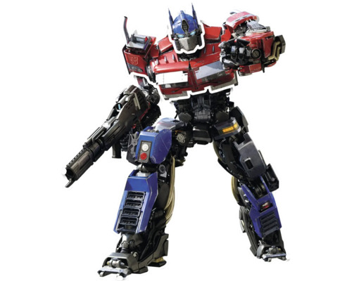 Optimus Prime Figur mit Waffe