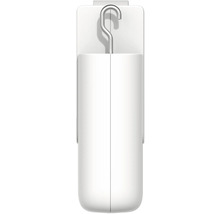 Weißer Heizkörperthermostat mit Metallhaken