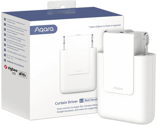 Aqara Vorhangmotor E1 Stangenversion in der Verpackung