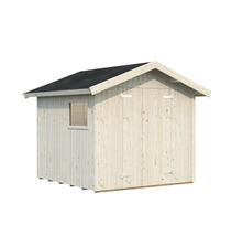 Holzgartenhaus mit Fenster und Doppeltür