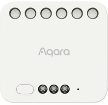 Aqara Logo. Intelligenter Wandschalter mit sechs Tasten und drei Reglern.