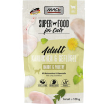Mac's Super Food Adult Katzenfutter Kaninchen und Geflügel, 100 Gramm