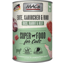 Mac's Katzenfutter Dose mit Ente, Kaninchen und Rind
