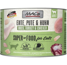 Mac's Katzenfutter Ente, Pute und Huhn in einer Dose
