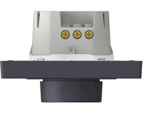 Detailansicht eines Lichtschalters mit Schrauben