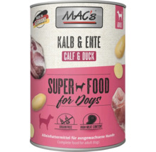Mac's Hundenassfutter Kalb und Ente für ausgewachsene Hunde