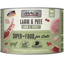 Mac's Katzenfutter Lamm und Pute für ausgewachsene Katzen