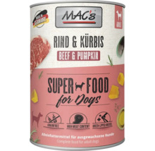 Mac's Hundenassfutter Rind und Kürbis für ausgewachsene Hunde