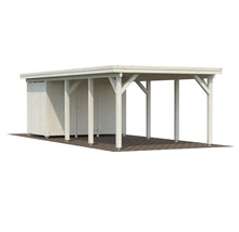 Holz Carport mit Geräteraum für den Außenbereich