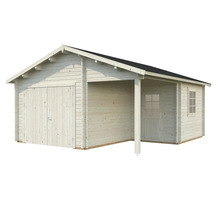 Holzgartenhaus mit Doppeltür und Vordach