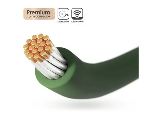 Kabel mit Kupfer-Zinn-Leiter, einfache Handhabung, 9,4 Ohm auf 500 Meter