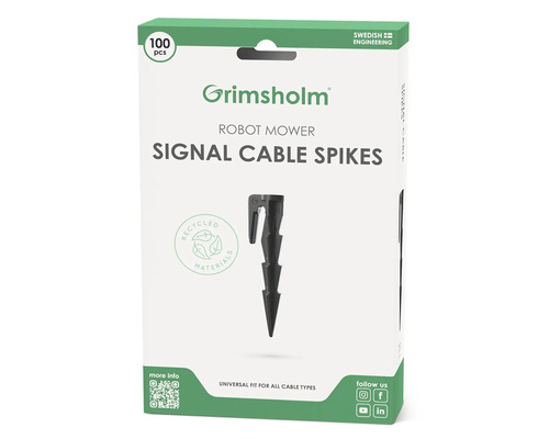 Befestigungshaken,100 Stück Grimsholm Robotermäher Signalkabel Heringe, 100 Stück Packung