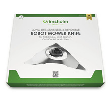 Grimsholm Green Robotermesserklinge in Produktverpackung