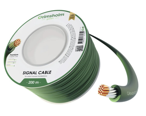 Grimsholm Green Signalkabel für Robotermäherinstallationen, 200 Meter