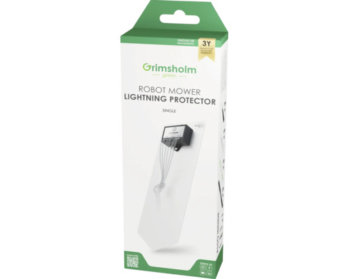 Grimsholm Robotermäher Blitzschutz im Karton