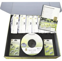 Grimsholm Signal Kabel Set mit Verbindern und Zubehör in geöffneter Verpackung