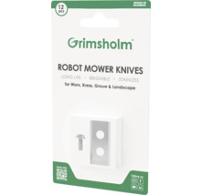 Grimsholm Robotermäher Messer, 12 Stück, passend für Worx, Kress, Grouw & Landxcape