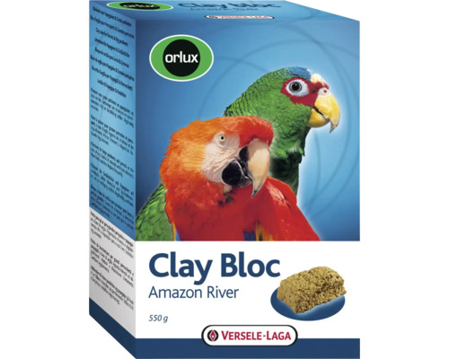 Orlux Clay Bloc Amazon River, Ergänzungsfuttermittel für Papageien und Großsittiche