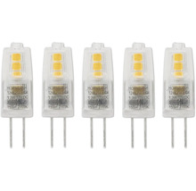 Fünf Stiftsockellampen