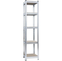 Metallregal mit fünf Regalböden