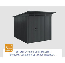 EcoStar Euroline Gerätehaus mit Flachdach und seitlicher Tür