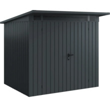 Gartenschrank aus Metall mit abschließbarer Tür und Pultdach